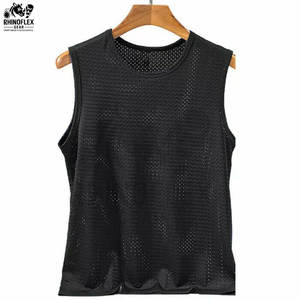 Camiseta sin mangas ajustada para hombre de la mejor oferta, ropa deportiva de alta calidad, camisetas sin mangas informales de punto transpirables personalizadas con Moq bajo para hombre - Product Image 3