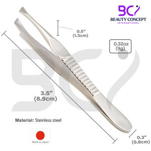 Pince à épiler à sourcils fabriquée au Pakistan Pince à épiler pointue fabriquée à la main avec pointe inclinée pour hommes et femmes - Product Image 6