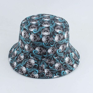หมวกบัคเก็ตหมวกผ้าฝ้ายพิมพ์ซับลิเมชัน100% ได้สองด้าน - Product Image 2