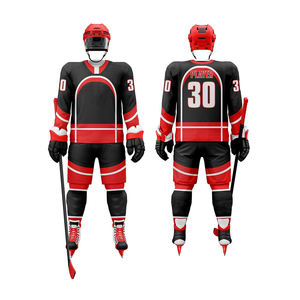 Uniforme de hockey sobre hielo personalizado para hombre, ligero, 100% poliéster, diseño de logotipo personalizado y nombre de equipo, ropa deportiva - Product Image 6