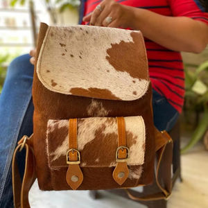 Nouvel arrivage de sacs à dos d'ordinateur en cuir de vachette véritable pleine fleur pour femmes sacs à dos pour ordinateur portable en cuir véritable de vache pour hommes - Product Image 2