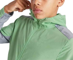 Veste coupe-vent réfléchissante en polyester pour homme sur mesure Vintage rétro imperméable coupe-vent sport extérieur grande taille vestes pour homme - Product Image 3