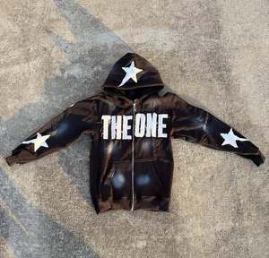 2025 Nueva Sudadera con capucha transpirable con cremallera 450GSM de peso pesado de 100% algodón personalizado con serigrafía y parche de socorro. - Product Image 4