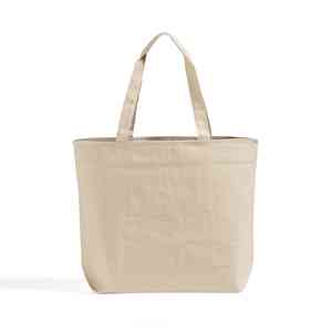 <b>Zip</b> Go Personalized Canvas <b>Tote</b> Eco-Friendly Recyclable Long Heat Transfer Available Plain Letter Screen Logo for Daily Gifts - Product Image 1
