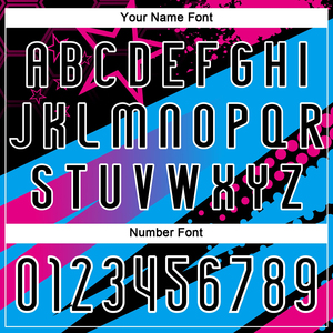 Uniforme de Voleibol Sublimado Personalizado de Alta Calidad en Negro, Azul Cielo y Rosa, Geométrico, Transpirable y Personalizado para Hombre - Product Image 5