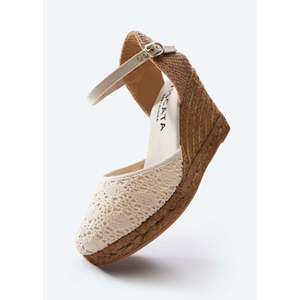 Zeppe espadrillas Crochet Satuna eleganti sandali con zeppa uncinetto - Product Image 4