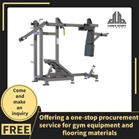 Appareil de musculation professionnel à charge libre pour fessiers, machine à poussée de hanche, machine à kickback, machine à squat pendulaire