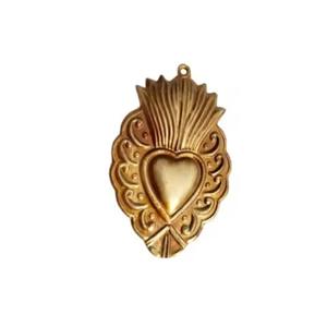 Patrón de hoja de corazón sagrado de Metal Milagros colgante corazón sagrado para Iglesia hogar pared decorativa regalo católico Decoración - Product Image 5