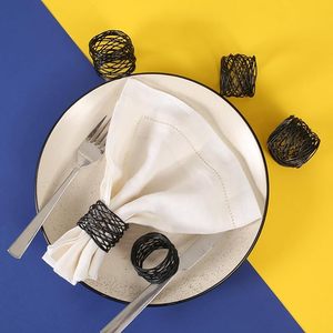 ห่วงรัดผ้าเช็ดปากทำจากโลหะผสมเหล็กอันน่ามองสำหรับการสังสรรค์ในครอบครัวและของตกแต่งงานปาร์ตี้โต๊ะที่ยอดเยี่ยมเน้นความโดดเด่นสำหรับโต๊ะอาหาร - Product Image 2