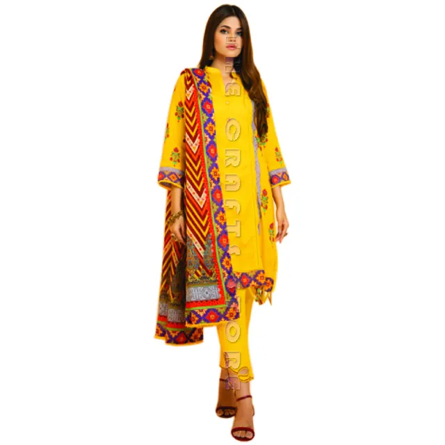 Gaun rumput kualitas tinggi 2023 wanita Salwar Kameez Gaun India dan Pakistan penjualan laris koleksi barang