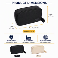 Sac de toilette sport à double fermeture éclair pour la salle de sport, la natation, la vestiaire et les essentiels de voyage pour la douche