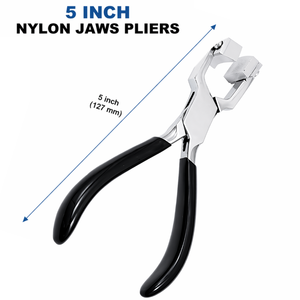 Pince à bec plat en nylon pour la fabrication de bijoux, outil anti-rayures, pince à bec souple pour l'enroulement de fil, prise en acier durable - Product Image 2