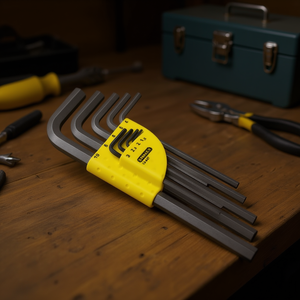 Jeu de clés hexagonales pliantes à angle droit Stanley, 10 pièces au total (9 clés hexagonales) - Product Image 3