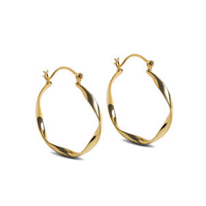 Compre Pendientes de Plata de Ley 925 de Primera Calidad para Mujeres y Niñas, Estilo Religioso y Bonito, Chapados en Rodio, Tipo Huggie Hoop, Hechos Principalmente con Platino - Product Image 1