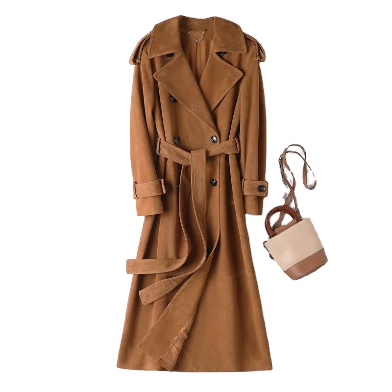 Cárdigan Abrigado De Doble Pecho Para Mujer, Con Cuello Y Solapa, Sin Capucha, Largo Y Suave Para Invierno
