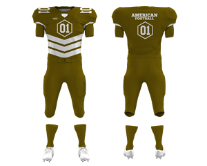 Custom Made Full Set of Breathable Tackle Twill Sublimated American <b>Football</b> Jerseys Plus Size Players' Short Sleeves Uniforms - Product Image 1