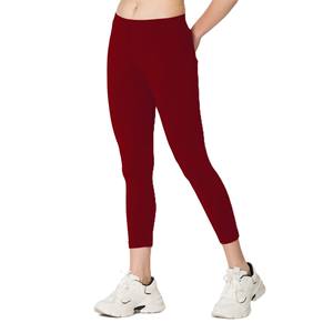 Yoga Fitness Gym Workout Push Women's Sportswear Knitted Breathable Solid <b>Knee</b>-<b>Length</b> <b>Leggings</b> High Waist Tights Running - Product Image 3