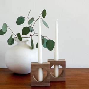 Solid Pine Wood 3 Tier Tealight <b>Candle</b> Holder <b>Set</b> Rustic Rectangular Block Stand For Home Table Centerpiece Wedding Decor Unique - Product Image 4