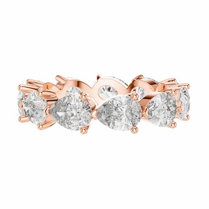 Anillo de Eternidad con Múltiples Piedras de Moissanita Corte Pera de 3.13ctw en Plata de Ley 925 - Product Image 3