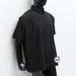 Camisetas personalizadas de manga corta con botones para hombre, camisetas de algodón liso de estilo informal ligero de verano para hombre - Product Image 5