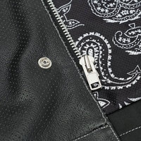 Gilet de moto en cuir PU pour homme, streetwear, hip-hop, veste sans manches, logo/étiquette personnalisé, fabricant OEM