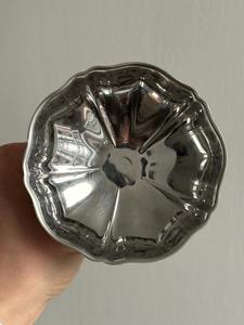 Juego de Tazones para Servir con Pedestal Plateado de Primera Calidad, Perfecto para Eventos de Buffet, Catering y Hoteles, para Servir Postres, Procedente de la India - Product Image 3