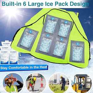 Gilets de refroidissement professionnels portables pour hommes, produit imperméable épais et confortable pour un refroidissement optimal - Product Image 2