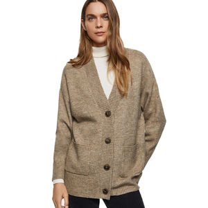 Elégant Cardigan en tricot ample pour femmes Pull anti-boulochage haut de gamme polyvalent long pour l'hiver décontracté de haute qualité - Product Image 2