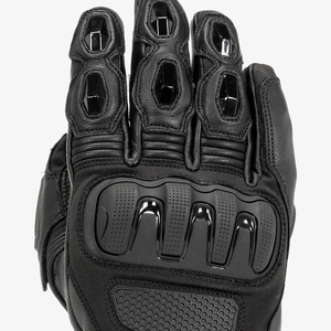 Gants de moto en cuir protection complète des doigts conception respirante antichoc pour la course de moto et l'équitation en plein air - Product Image 3