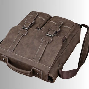 Luxury Men's High Quality Genuine Leather Laptop <b>Briefcase</b> Business Crossbody Bag Large Capacity Waterproof - Product Image 3