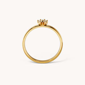 Rhodium Plated Hip Hop Men's <b>Statement</b> <b>Ring</b> with Cut Stone IGI Certified Fine Jewelry - Product Image 4
