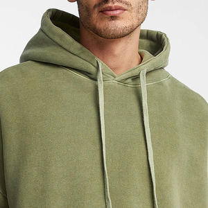 Sudadera con capucha Sunfade Wash Pullover con aspecto teñido vintage, ajuste de ropa de calle, mezcla de algodón suave, perfecta para el estilo diario - Product Image 3