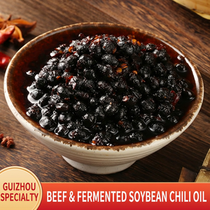 <span class=keywords><strong>Bombe</strong></span> d'Umami : Pâte de Douchi au Bœuf Fermenté |   Sauce aux haricots noirs savoureuse et riche |   Huile de piment au goût de viande vieillie traditionnelle du Guizhou, vente en gros - Product Image 2