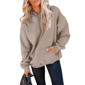 Logo personnalisé 3d Puff Printing Hoodies Tricoté Femmes Streetwear Haute Qualité Drop Shoulder Surdimensionné Pull Sweatshirt Femmes - Product Image 1