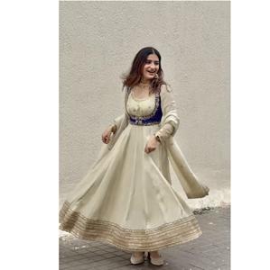 Vestido de Alta Calidad con Conjunto Koti, Bordado en Ambos Lados, con Lentejuelas, Vestido de Novia para Venta de Exportación - Product Image 1