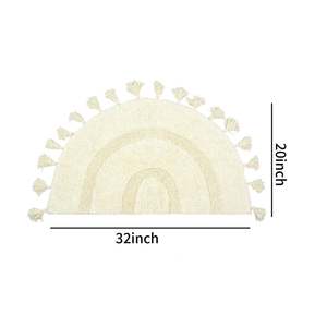 Mittal Export D shape Tassel Tufted Alfombra de baño de algodón Alfombrillas de baño de calidad premium - Product Image 2