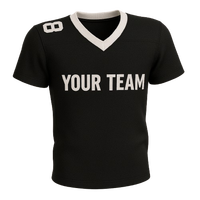 Camiseta de Fútbol Americano Personalizada con Impresión Digital, 100% Poliéster, Malla Transpirable, 240g, Manga Corta, Cuello en V, Unisex, para Adultos
