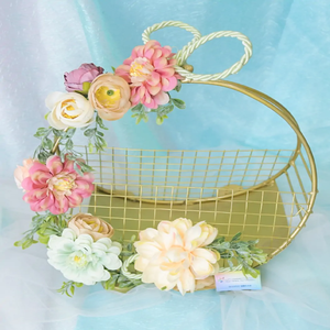 Cesta de Metal Decorativa y Elegante para Bodas, Fiestas y Eventos, Regalo de Boda y Recuerdo a Precio de Mayoreo - Product Image 3