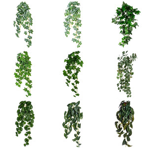 Plantas Artificiales Colgantes Surtidas, Hiedras Artificiales, Monstera, Eucalipto, para Decoración de Paredes de Hogar y Hotel, Proveedor Mayorista - Product Image 1