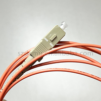 Kabel Patch Fiber Optik Single Mode OM2 SC-SC Diameter 0.81mm Simplex/Duplex untuk FTTH, Panjang Dapat Disesuaikan - Merek DAMU