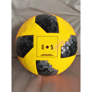Balón de Fútbol Amarillo para Partidos Oficiales, Textura Original, Material Exterior, Tamaño 5, Excelente Apariencia, Balón de Fútbol Pakistaní - Product Image 3