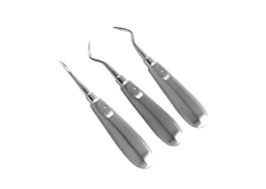 INSTRUMENTS DENTAIRES DE HAUTE QUALITÉ S.S MADE STANDARD ROOT ELEVATOR FLOHR-ENSEMBLE DE 3 PCS .. - Product Image 2