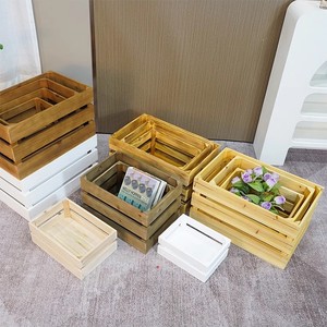 ลังไม้ฟาร์มวางซ้อนกันได้ขายส่งลังเก็บผักและผลไม้ที่ทําจากไม้ธรรมชาติ - Product Image 6