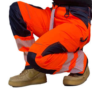 Pantalones de Trabajo Profesionales para Hombre, Resistentes, Multibolsillos, de Seguridad, con Bolsillos para Rodilleras - Product Image 1