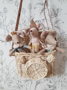 Bolsa de cámara de ratán para niños pequeños, decoración vintage para habitación de guardería - Product Image 3