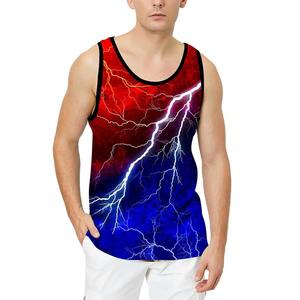 Fabriqué en usine personnaliser qualité Premium imprimé débardeur dos nageur sous gilet maillot de corps pour courir Stringer Gym entraînement - Product Image 1