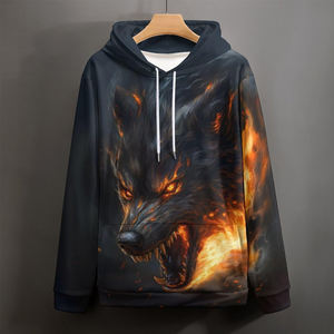 เสื้อมีฮู้ดสวมหัวแขนยาวลำลองพิมพ์ลายดิจิตอลสำหรับผู้ชายเสื้อผ้าแนวสตรีทพิมพ์ลายดิจิตอล - Product Image 6