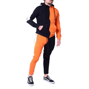 ชุดวอร์มกางเกงมีฮู้ดและแจ็คเก็ตสองสี,ชุดวอร์มแฟชั่นสำหรับผู้ชาย - Product Image 4