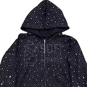 Fabricante de Pakistán, Sudaderas con Pedrería para Invierno, 100% Algodón, Colores y Logotipo Personalizados, MOQ Bajo, Logotipo Personalizado - Product Image 5