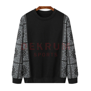 Sweatshirts pour hommes de haute qualité fabriqués en usine avec logo personnalisé ODM tissu fermeture éclair conception motif imprimé hiver prix de gros vente - Product Image 1